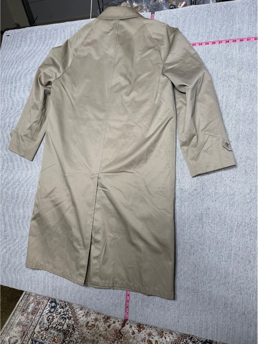 London Fog Classic Men's Trench Coat Size 40 Regular Tan
